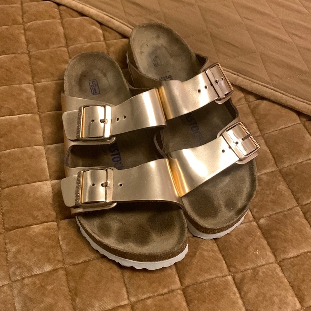 Rose Gold Birkenstocks